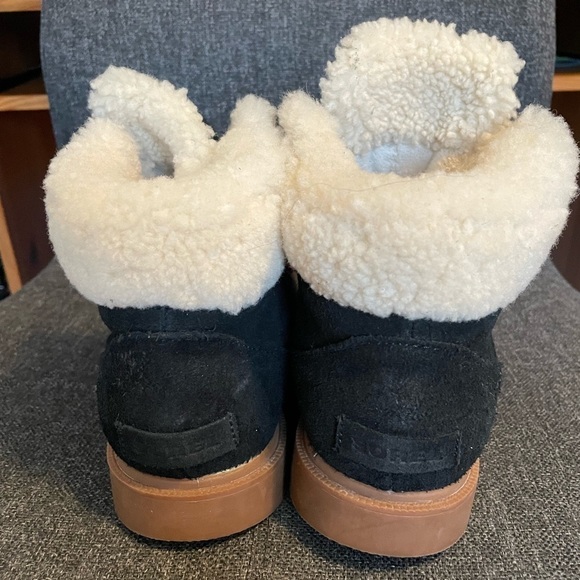 Sorel Ainslie Conquest Suede and Shearling Black waterproof Boots - Picture 4 of 15